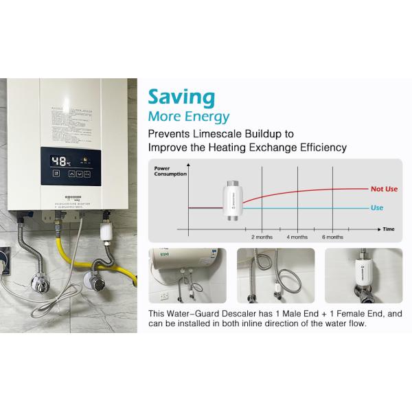 High Efficiency Energy Saving Water Descaler with SAAS Chips for Pipe Protection and Limescale Prevention in Household Water