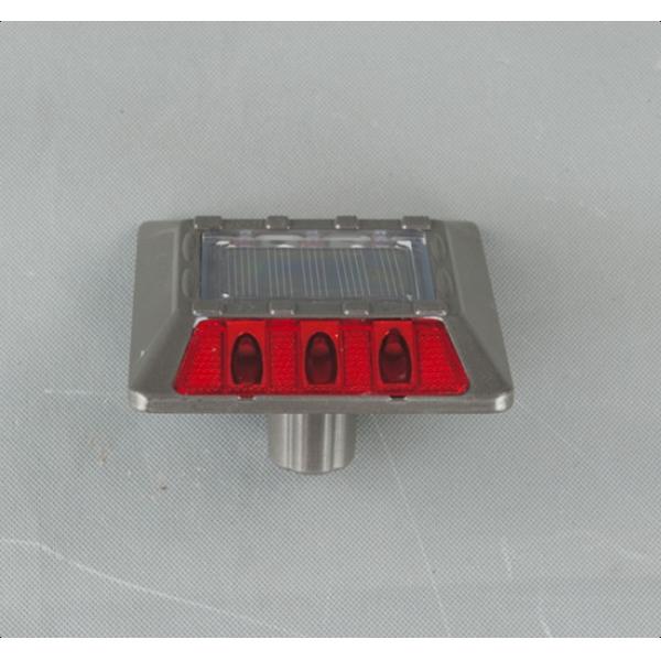 Waterproof IP>67 Aluminum 6 LED Solar Stud Lamp with 30 Tons Compression Resistance and 800m View Distance