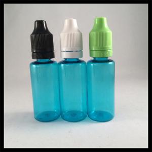 China Blue Plastic 20ml PET Dropper Bottles With Childproof Tamper Cap Non - Toxic on sale