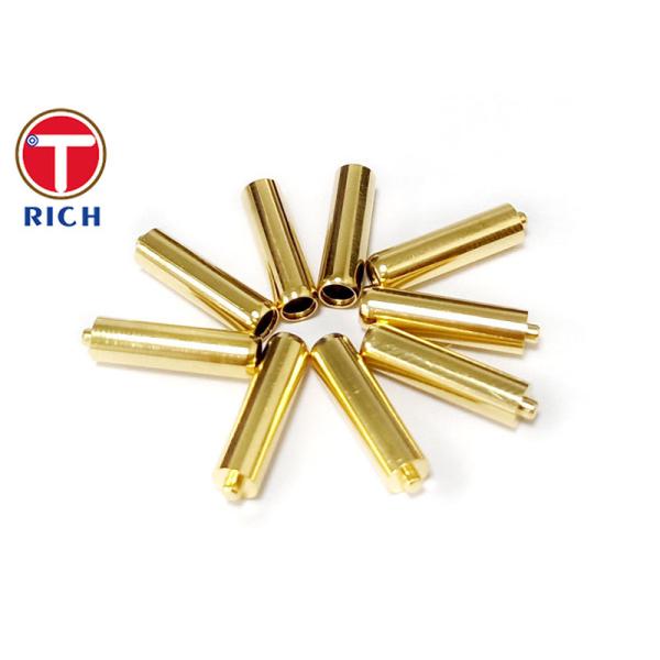 Custom CNC Brass Parts Painting Copper Pin Crown Spring Connector