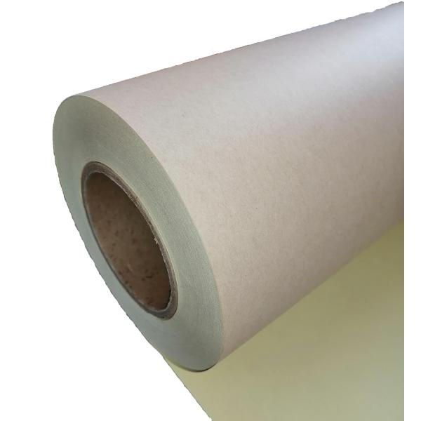 HM0533 Light Brown Kraft Paper Adhesive Paper Adhesive Label Stock in sheet with PE coated kraft paper