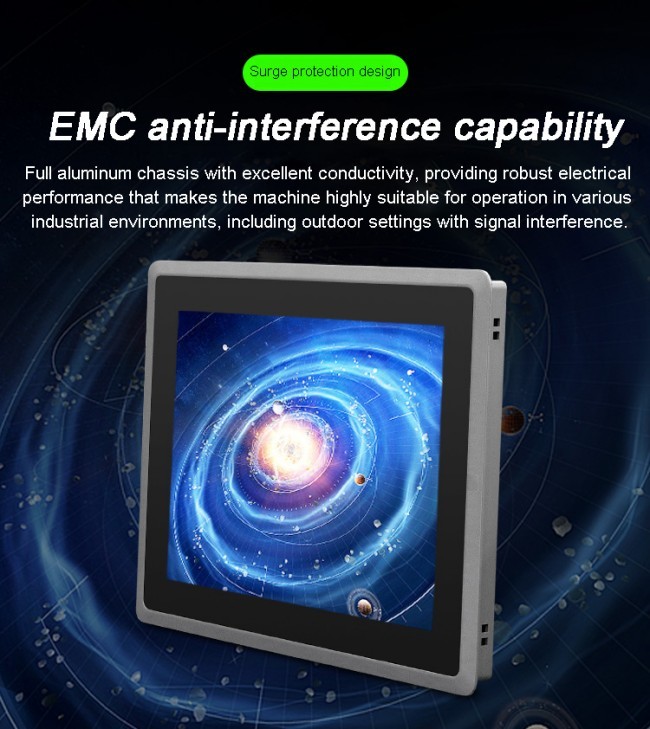 21.5-inch Embedded Industrial Display HMI Panel PC IP65 Waterproof Lcd Touch Monitor