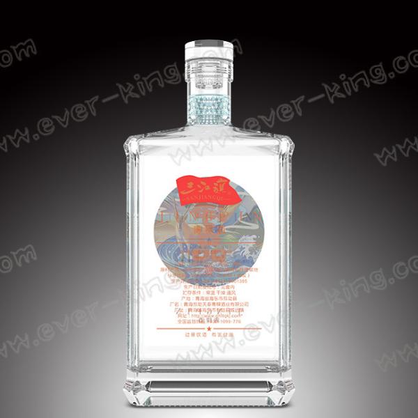 ISO9001 2015 Painting Surface 500 ML Custom Glass Bottles