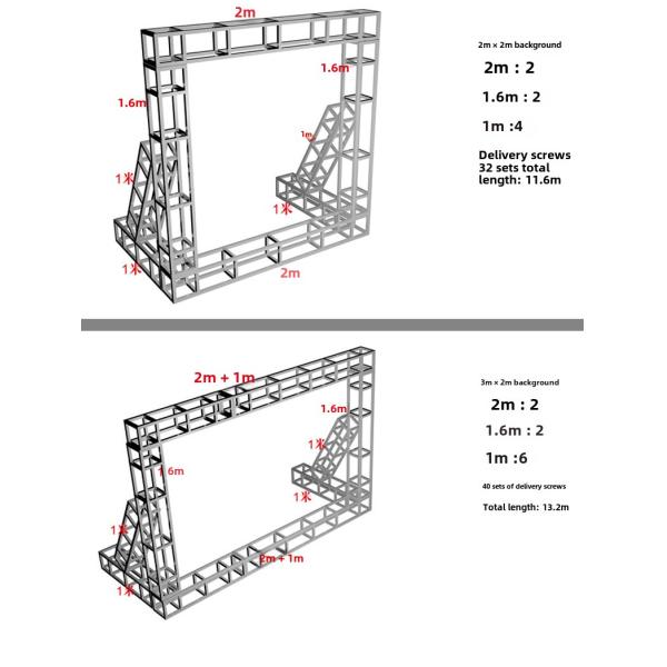 Sturdy Aluminium Stage Truss Welding Aluminum Box Truss For Advertising Display