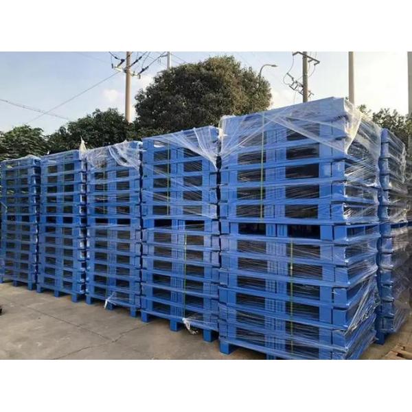 Warehouse Metal Euro Pallet , Stackable Steel Pallets Steel Storage Rack Systems