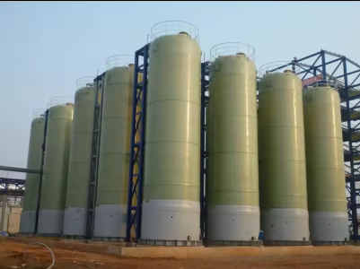 Industrial Chemical FRP GRP Glass Vertical Storage Tank Professional Liquid Tank