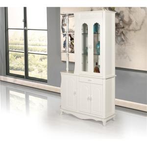 Buy cheap Space Saving Living Room Divider Cabinet , MDF Wooden Partition Cabinet from wholesalers