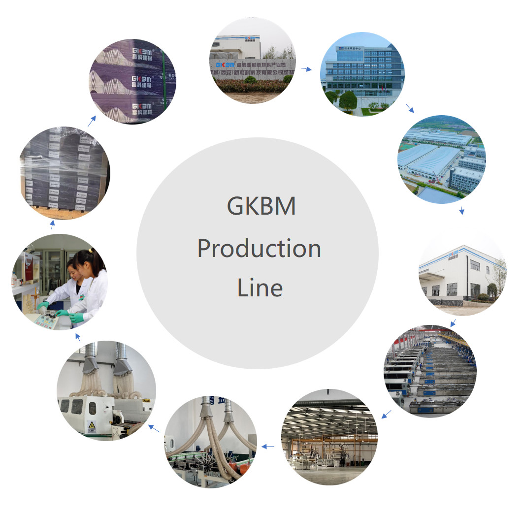 6mm Water Resistant Vinyl SPC Click Flooring Scratch Proof Anti Skid GKBM JR-W17023