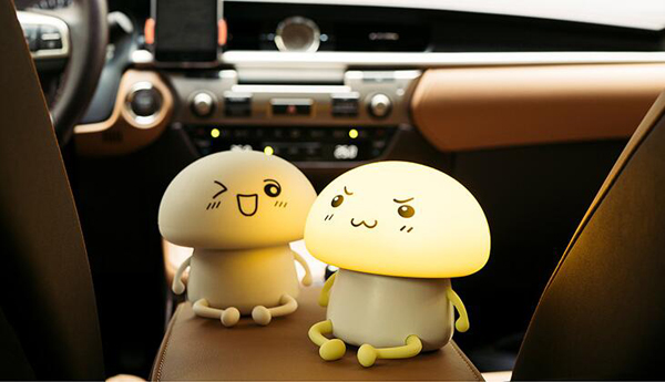 USB Mushroom Bedside Silicone Night Lamp LED Silicone Night Light for Baby Kids Children