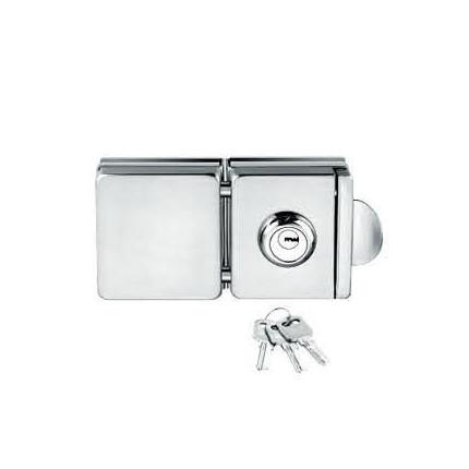 Quality Glass door locks LC-008, stainless steel 304 plate, finishing satin or mirror for sale