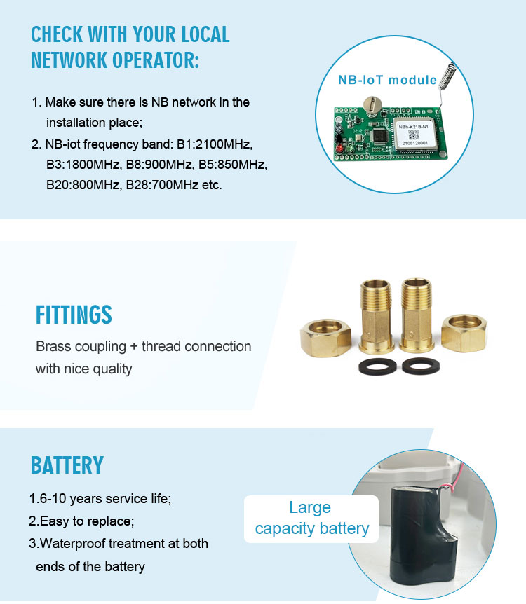 Long Distance Rural Wireless Remote Smart Water Meter Iot