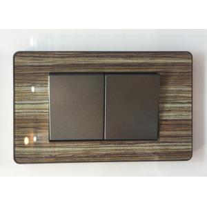 Brushed Stainless Steel Sockets And Switches , Golden Modular Electrical