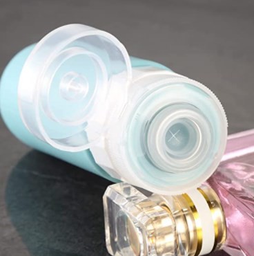 Red Color Refillable Silicone Travel Bottle Set 3Oz For Toiletries