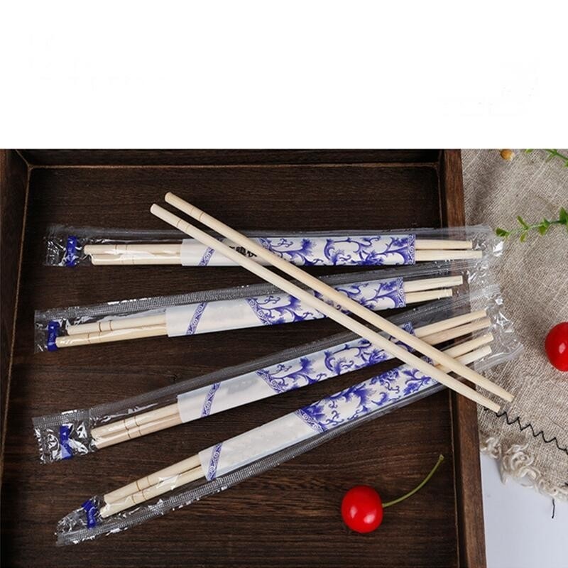 Eco-Friendly Biodegradable Bamboo Round Chopsticks for Disposable Dining Experience