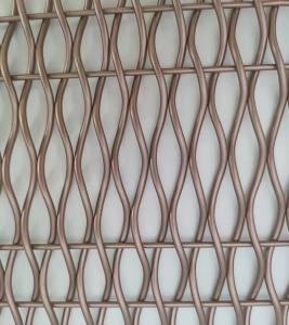 Buy cheap Rose Gold Steel Weave Architectural Woven Wire Mesh With Painting For Railing product