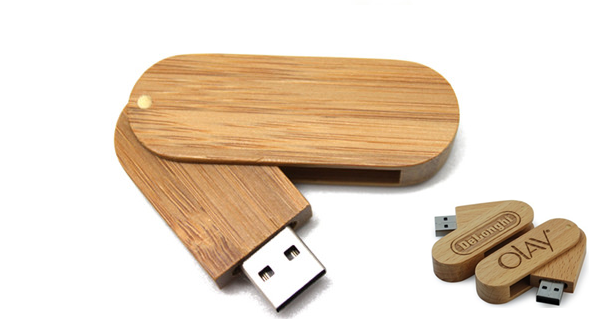 Auto - Run Proof Wooden Usb Flash Drive , Shockproof / Moisture Bamboo Flash Drive
