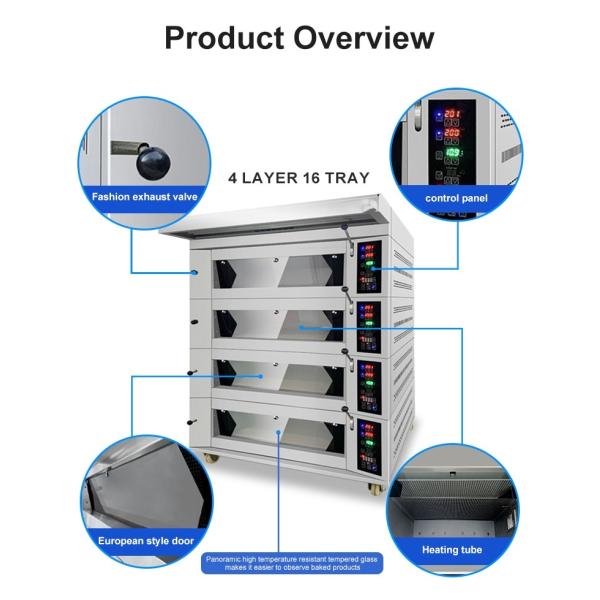 Temperature Controlled Soybean Bakery Oven Machine Stainless Steel Construction
