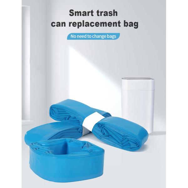 Automatic bagging installation bag systems sealing smart sensor trash can bags for smart waste bin