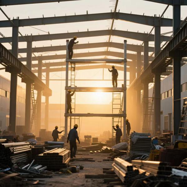 Large Span Prefabricated Steel Structure Warehouse Building Quick Assembly