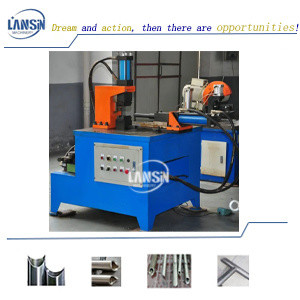 Buy cheap Semiautomatic Straight Curving Pipe Notching Machine NC Pipe Tubing Notcher product
