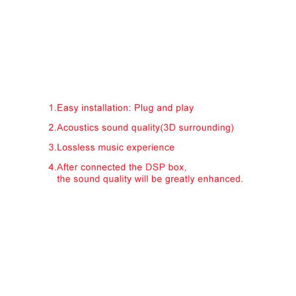 Car Digital Amplifier Mini Car DSP Box Plug And Play Easy Installation