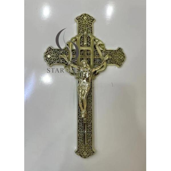 Customized Color Coffin Decoration Cross PP Recycled Material Exquisite Pattern PJ-01