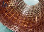 10mm Architectural Woven Wire Mesh Brass Copper Wire Mesh Screen