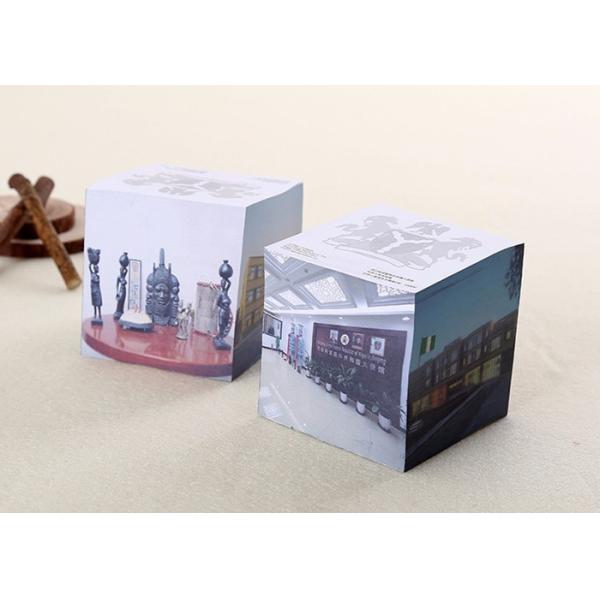 3'' Recycled Tear Off Pages Personalized Memo Pad Notepad Cube For Office / Home / School