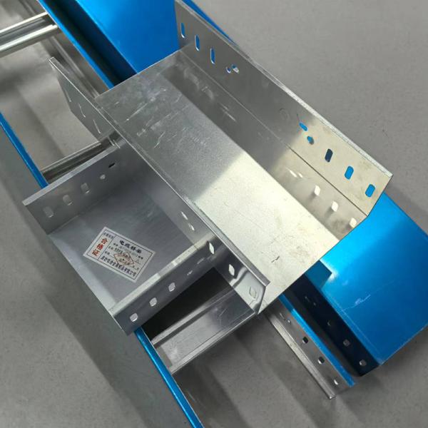 24" Solid Bottom Cable Tray Aluminum Ladder Overhead Raceway OEM