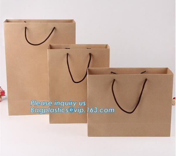 wrapping handle brown printed paper packaging bag with own logo,Gold Foil Thick Black Cardboard Shopping Paper Bag PACK