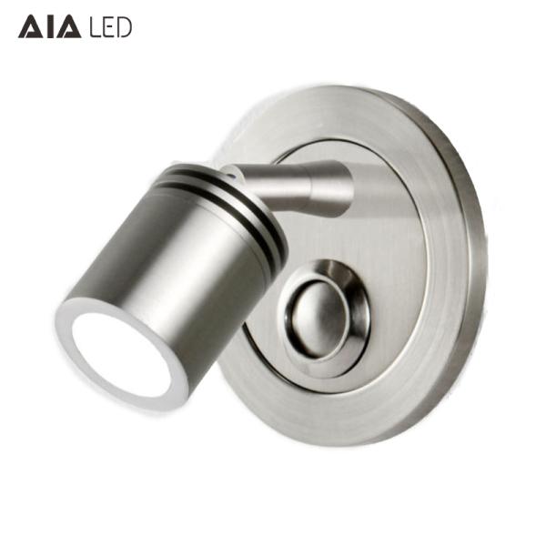 modern switch bed wall light & round base led reading wall lamp led bedside light for home