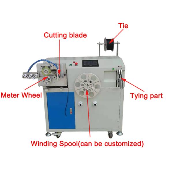 High precision Cable tie Winding Coiling and Cutting Tying machine with length measurement