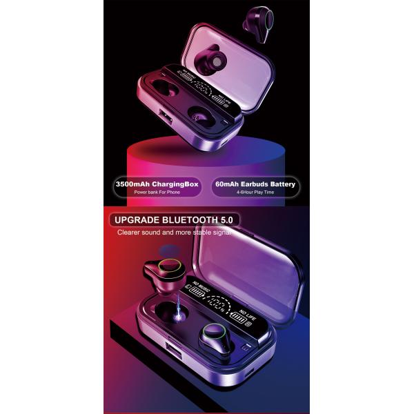 Best Bluetooth 5.0 Noise Cancelling Tws Running Earbuds Touch Control Earphones