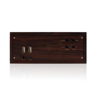 Multi-function Bluetooth Speaker : wireless charger + clock+thermometer