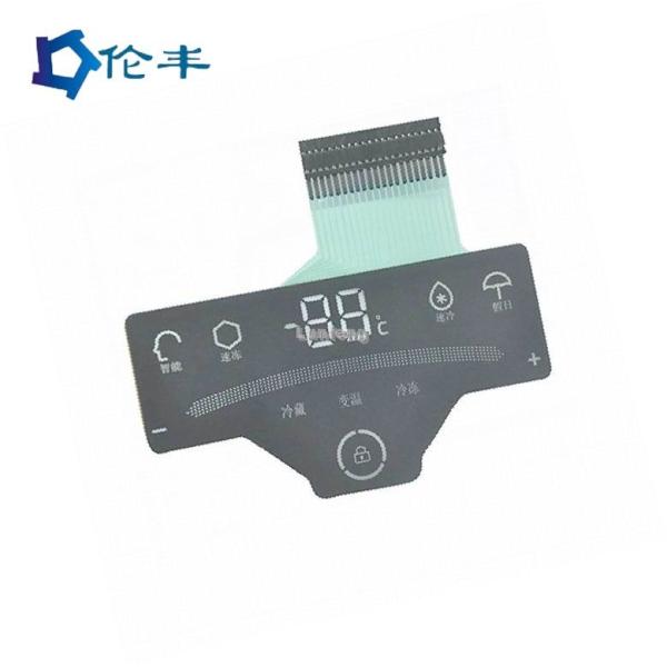 Capacitive Flexible Membrane Keypad Overlay 3M9080 Metal Dome Keyboard