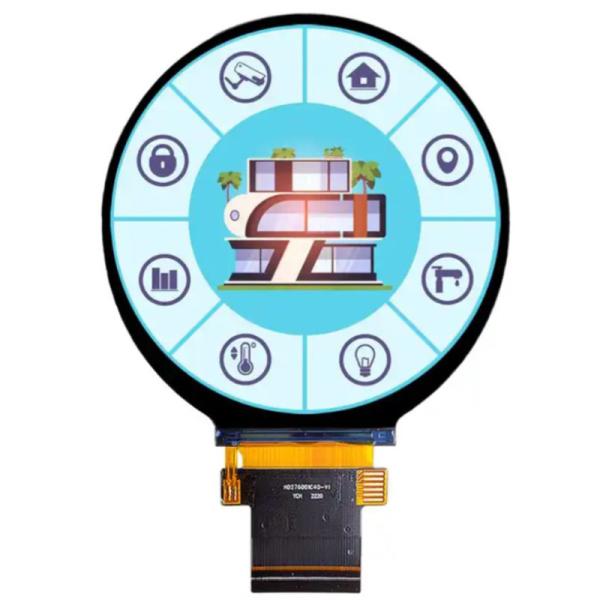 2.8 inch 480x480 Round TFT LCD Display Module with Tst -30°C to 80°C and 40pin ST7701S SPI RGB Interface