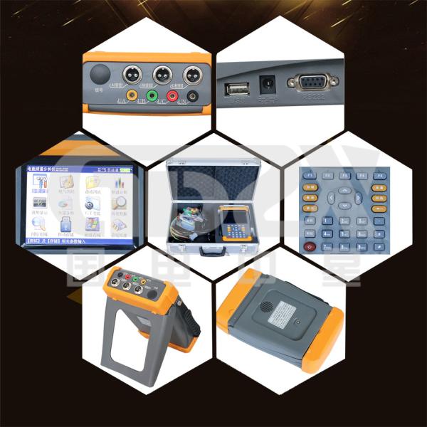 Large LCD Display Power Quality Analyzer 45 - 55Hz Frequency Range With USB Connector