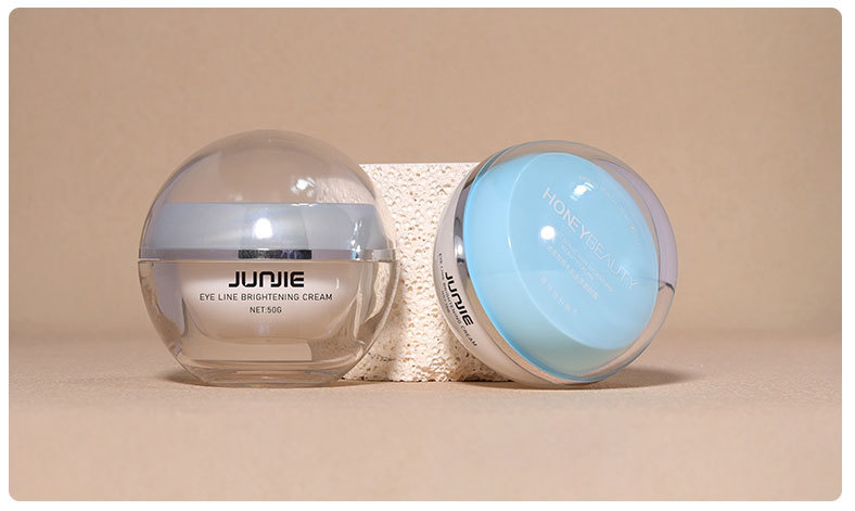 Customized Ball Shaped Skincare Jars Plastic 20g 30g 50g Eye Cream Face Cream Eye Gel Moisturizer Jar