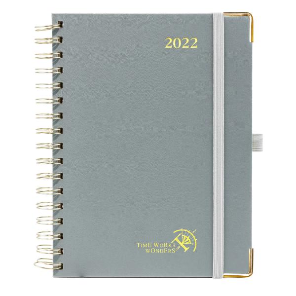 FSC Grey Vertical Layout Custom 2023 Planner WIth Medal Corners
