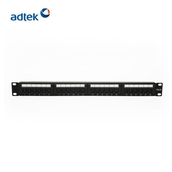 Blank Copper Patch Panel Label Mark Cat6 UTP 1U 24 Ports RJ45 Coupler Patch Panel