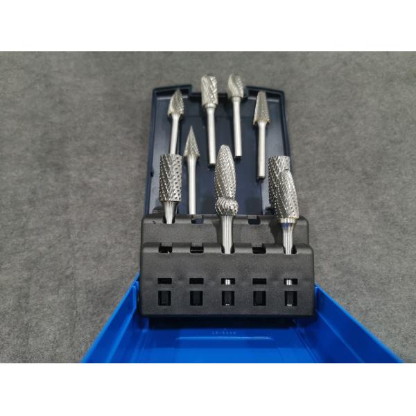 CUSTOMIZED TUNGSTEN CARBIDE DEBURRING TOOL/ROTARY BURR SET SLIVER COLOR