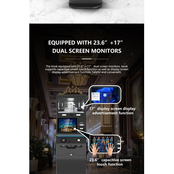 Windows/Android Multi-Touch Functions Hotel Terminal Multifunction Self Service Kiosk