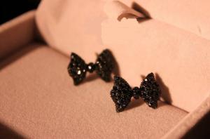 Buy cheap Fashion jewelry women black butterfly shaped stud earring product