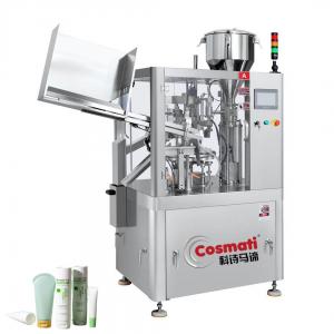Buy cheap Automatic hand cream face cleanser plastric tube filling and sealing machine with hot air gun product