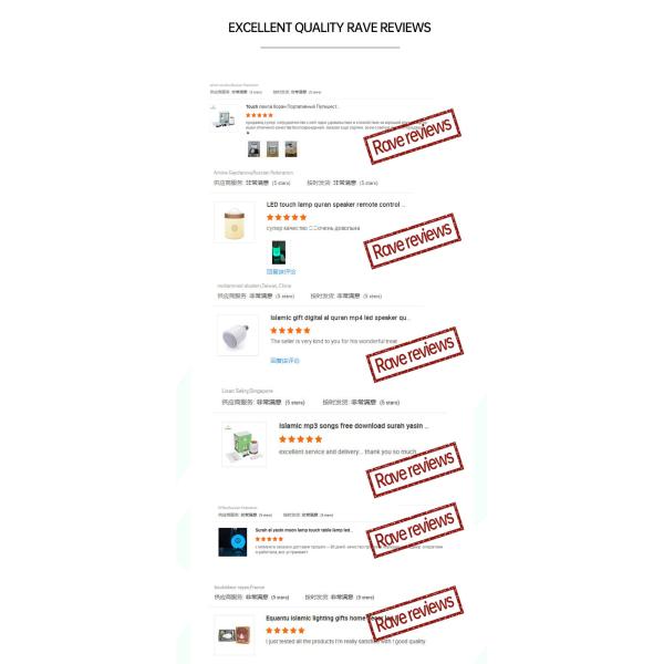 Gift Al MP3 Player Bluetooth Led Quran Moon Lamp