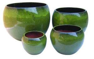 Buy cheap Indoor Ceramic Terracotta Pots / Planters GW1206 Set 4 product