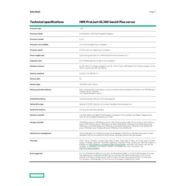 high performance Dl380 Gen11 Hpe Rack Server6 Core Intel Xeon Processor