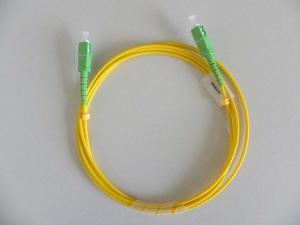 Buy cheap 0.9mm LSZH Fiber Optic Patch Cable SC / APC Simplex SM Low Insertion Loss product