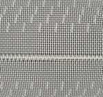 White 3X3mm Polyester Plain Weave Mesh Belt , Edge Melting Treatment