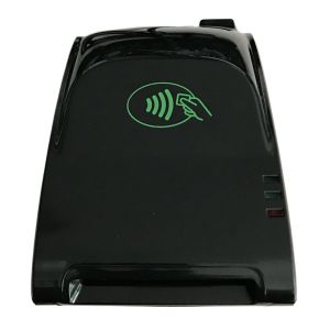 RS232 Contact Smart Card Reader , Desktop Card Reader ISO 14443